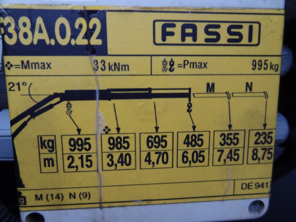 Camion grue, Camion plateau Iveco EuroCargo 120E25 Fassi F38: photos 6