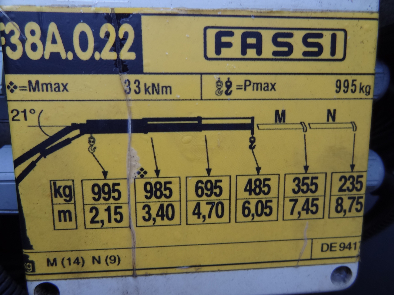 Camion plateau, Camion grue Iveco EuroCargo 120E25 Fassi F38: photos 6