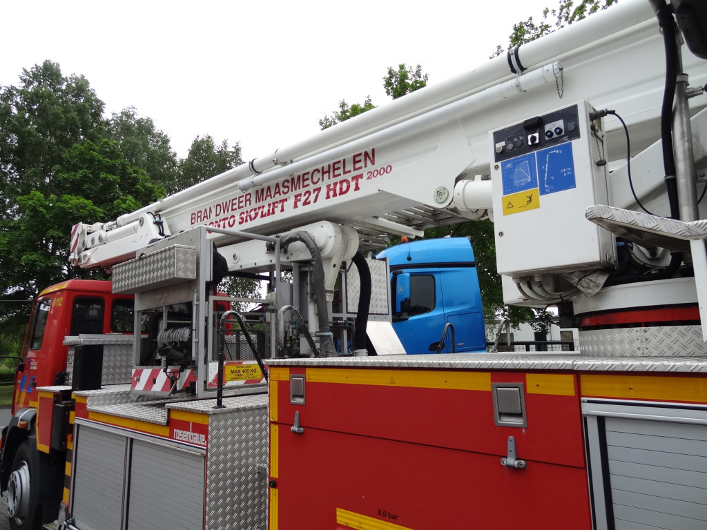 Camion avec nacelle MAN L2000 18.284 Feuerwehr Bronto Skylift 27 Meter: photos 14