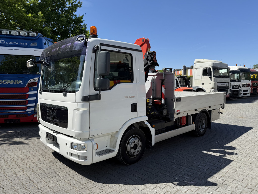 MAN TGL 8.180 Palfinger 6501 - Camion grue, Camion plateau: photos 1 MAN TGL 8.180 Palfinger 6501 - Camion grue, Camion plateau: photos 1