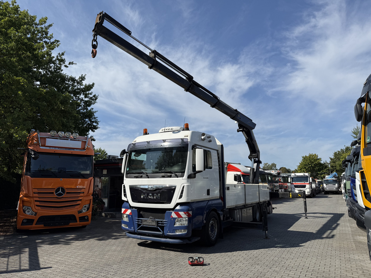 MAN TGX 26.440 6X2 Palfinger PK42502 - Camion grue, Camion plateau: photos 1 MAN TGX 26.440 6X2 Palfinger PK42502 - Camion grue, Camion plateau: photos 1