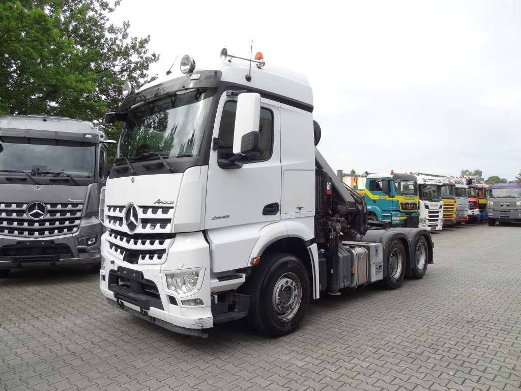Camion grue, Tracteur routier Mercedes-Benz Arocs 2648 LS 6X4 Kran Hiab X-HiPro 302: photos 10