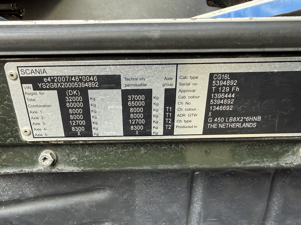 Scania G450 8X2*6 Kipper Kran HMF 2620 K5 - Camion benne, Camion grue: photos 5 Scania G450 8X2*6 Kipper Kran HMF 2620 K5 - Camion benne, Camion grue: photos 5