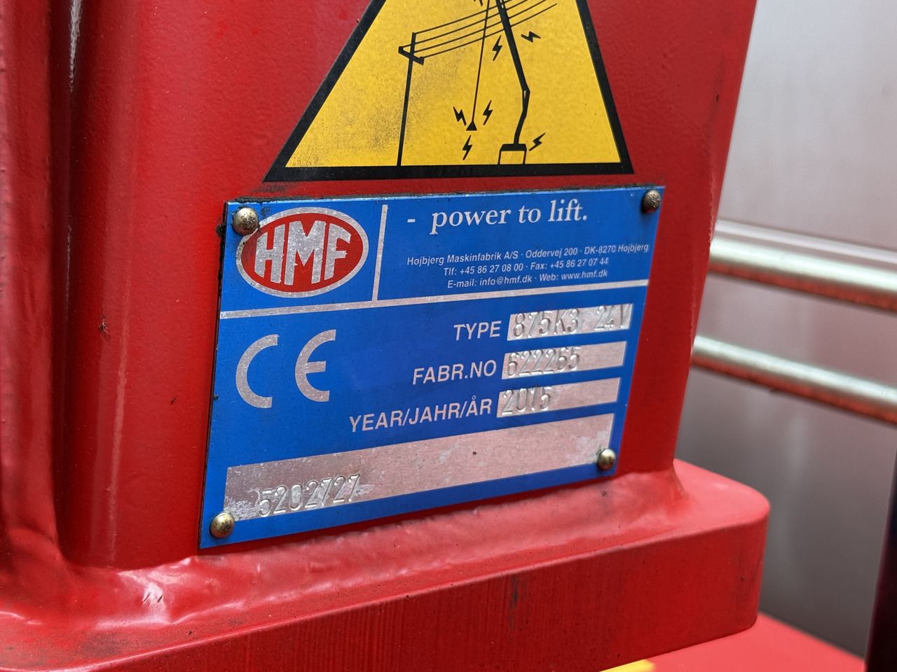 Camion grue Volvo FL250.16 HMF 875 K3: photos 7