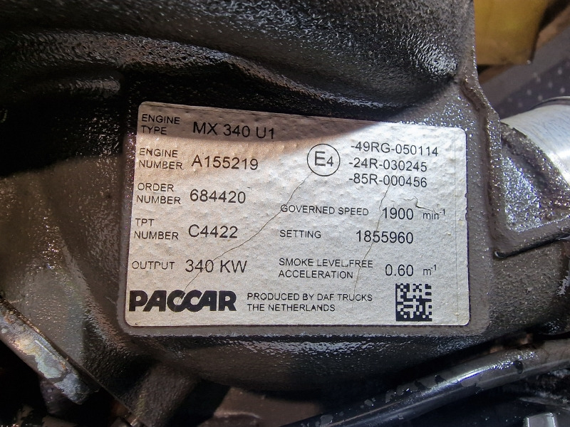 DAF MX340U1 EUR5 XF106.460 Engine (Truck) - Moteur pour Camion: photos 2 DAF MX340U1 EUR5 XF106.460 Engine (Truck) - Moteur pour Camion: photos 2