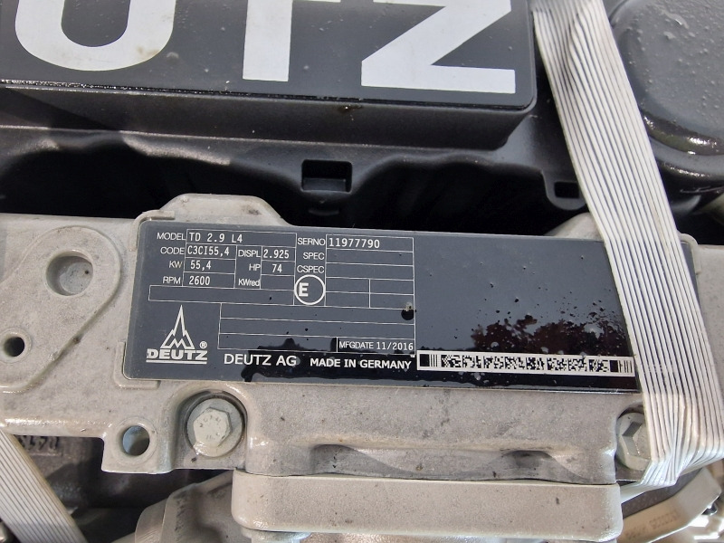 Moteur pour Engins de chantier neuf Deutz TD 2.9 L4 New Engine (Plant): photos 11 Moteur pour Engins de chantier neuf Deutz TD 2.9 L4 New Engine (Plant): photos 11