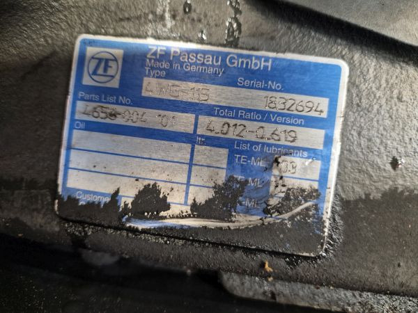 ZF Industrial 4WG-115 Gearbox - Boîte de vitesse: photos 2 ZF Industrial 4WG-115 Gearbox - Boîte de vitesse: photos 2