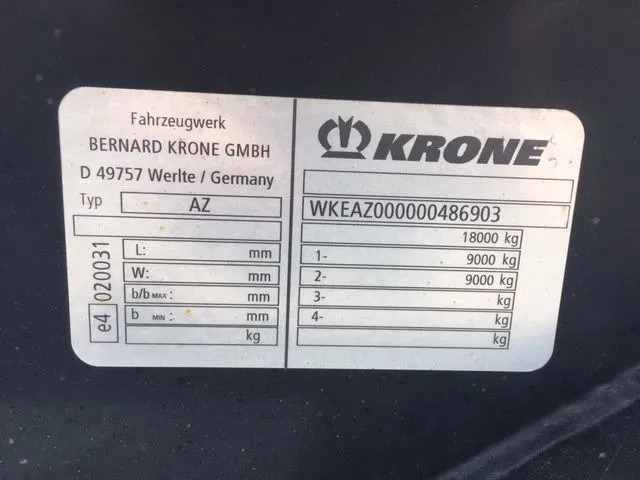 Krone AZ - Remorque porte-conteneur/ Caisse mobile: photos 2 Krone AZ - Remorque porte-conteneur/ Caisse mobile: photos 2