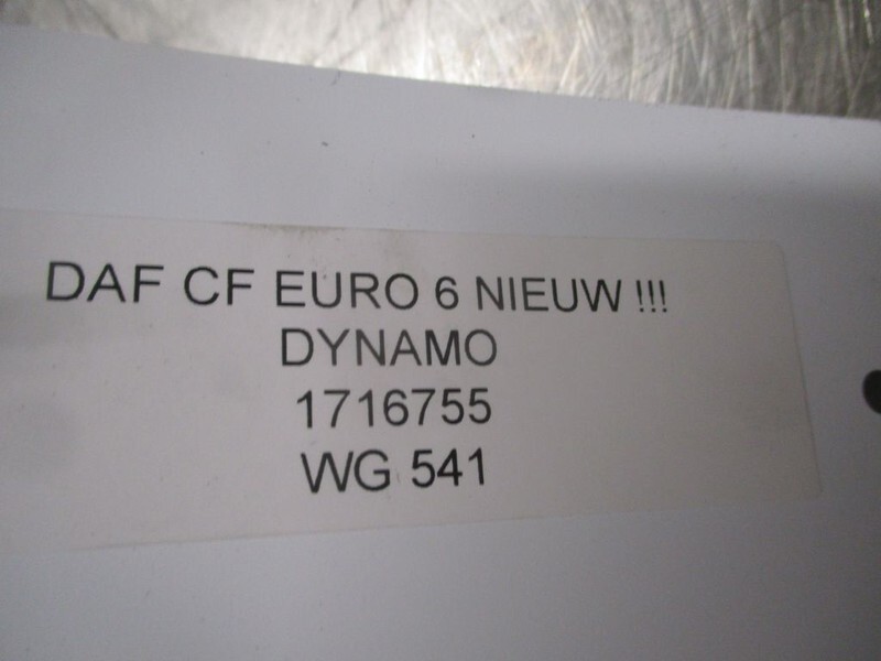 DAF CF 1716755 DYNAMO EURO 6 NIEUW!!! - Alternateur pour Camion: photos 4 DAF CF 1716755 DYNAMO EURO 6 NIEUW!!! - Alternateur pour Camion: photos 4