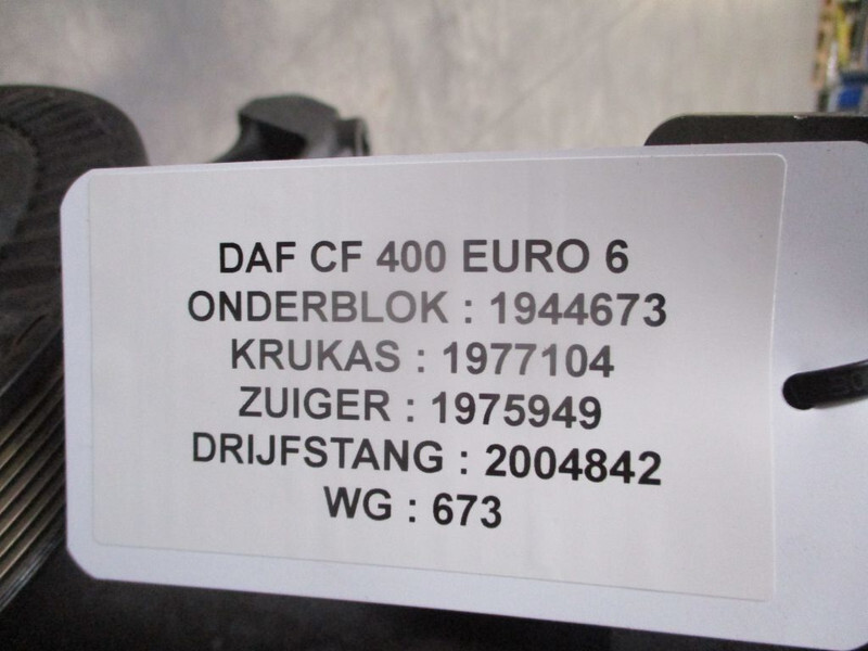 Moteur et pièces pour Véhicule utilitaire DAF CF400 1944673 ONDERBLOK EURO 6: photos 9