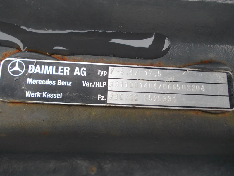 Mercedes-Benz F-4,4/C17,5 TYPE 730722 VOORAS ATEGO EURO 6 - Essieu avant pour Camion: photos 5 Mercedes-Benz F-4,4/C17,5 TYPE 730722 VOORAS ATEGO EURO 6 - Essieu avant pour Camion: photos 5