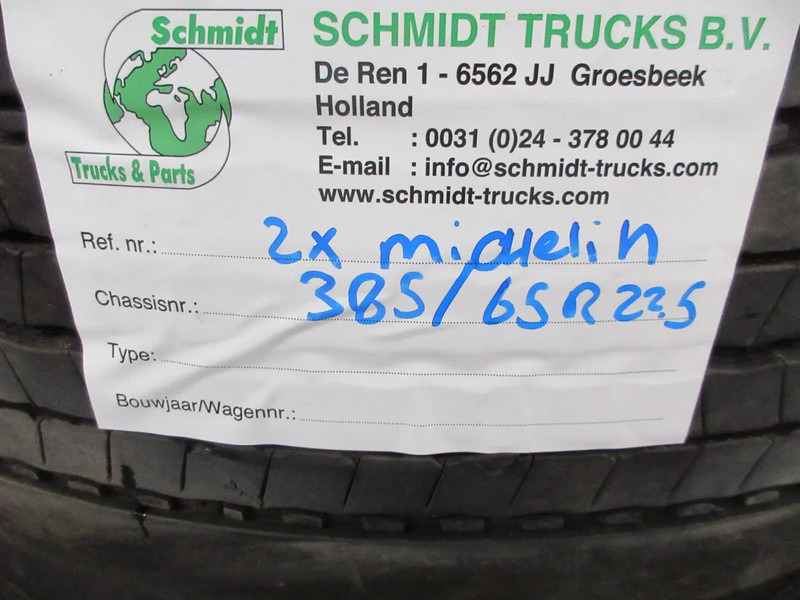 Michelin 385/65 R 22.5 BAND MET STAALEN WIELEN PROFIEL 50% - Pneu pour Camion: photos 5 Michelin 385/65 R 22.5 BAND MET STAALEN WIELEN PROFIEL 50% - Pneu pour Camion: photos 5