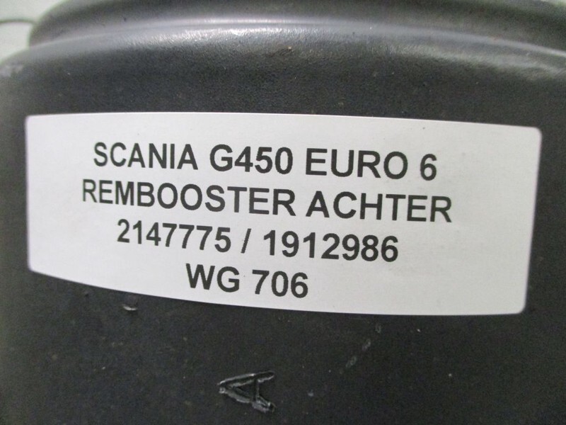 Scania 2147775 / 1912986 REMBOOSTER ACHTER EURO 6 R/G 450 EURO 6 - Cylindre de frein pour Camion: photos 2 Scania 2147775 / 1912986 REMBOOSTER ACHTER EURO 6 R/G 450 EURO 6 - Cylindre de frein pour Camion: photos 2