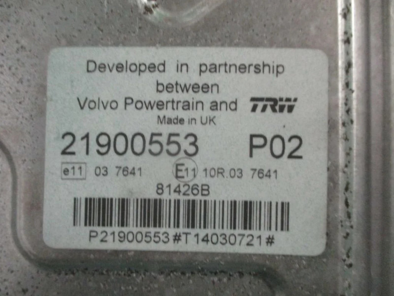 Volvo FH500 21900553 EDC MOTORMANAGEMENT EURO 6 - Bloc de gestion pour Camion: photos 2 Volvo FH500 21900553 EDC MOTORMANAGEMENT EURO 6 - Bloc de gestion pour Camion: photos 2