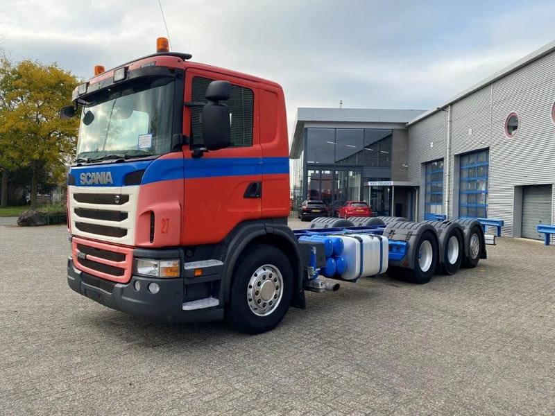 Scania G400 / 8X4 / 9TON FRONT AXLE / PTO / LIFT+LENKACHSE / ALCOA'S / AIRCO / MANUAL / EURO-5 / 2011 - Châssis cabine: photos 1 Scania G400 / 8X4 / 9TON FRONT AXLE / PTO / LIFT+LENKACHSE / ALCOA'S / AIRCO / MANUAL / EURO-5 / 2011 - Châssis cabine: photos 1