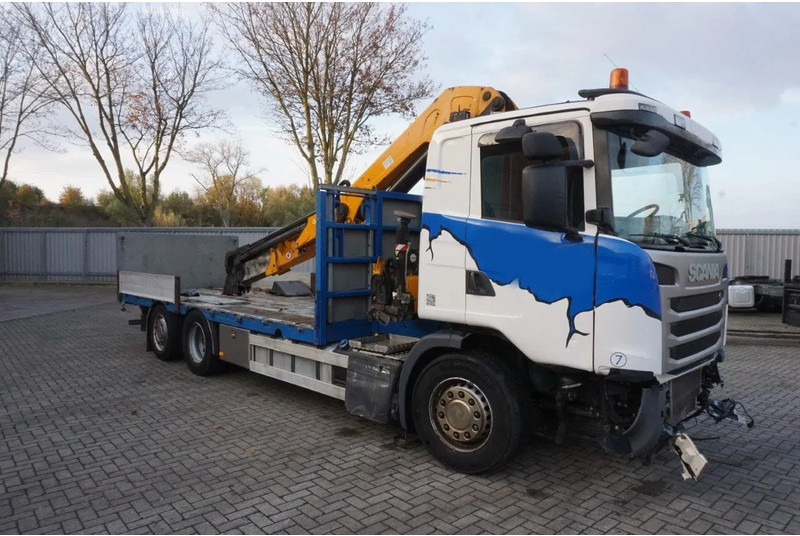 Scania G490 / ENGINE RUNNING / RETARDER / EFFER 255-5S CRANE REMOTE / PLATFORM / FULL-AIR / AUTOMATIC / EURO-6 / 2014 - Camion grue: photos 4 Scania G490 / ENGINE RUNNING / RETARDER / EFFER 255-5S CRANE REMOTE / PLATFORM / FULL-AIR / AUTOMATIC / EURO-6 / 2014 - Camion grue: photos 4