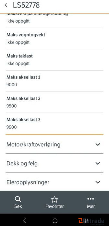 1999 modell MAN 26.414 6x2 kranbil - Camion plateau, Camion grue: photos 4 1999 modell MAN 26.414 6x2 kranbil - Camion plateau, Camion grue: photos 4