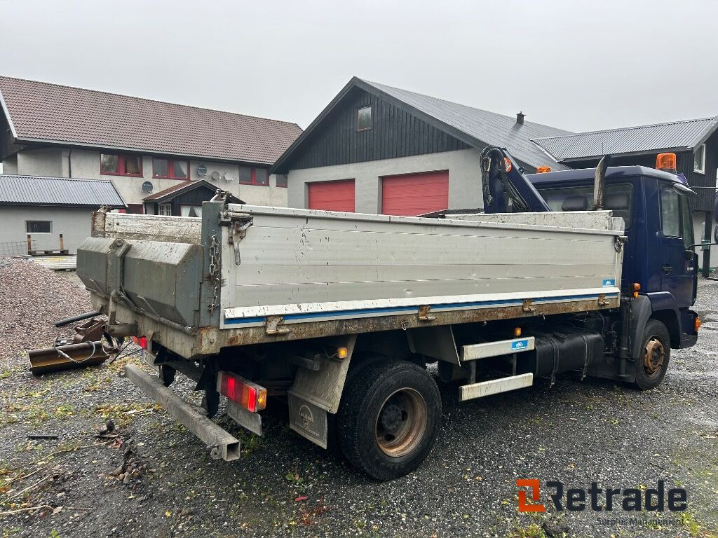 2000 Tippbil med kran og plan MAN 12.224LC. EU-Godkjent - Camion benne, Camion grue: photos 4 2000 Tippbil med kran og plan MAN 12.224LC. EU-Godkjent - Camion benne, Camion grue: photos 4