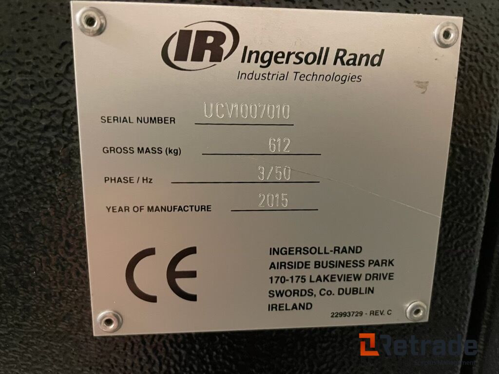 Matériel industriel 2015 Luft kompressor  IR Ingersoll Rand  IRN18K-CC-HV og 2012 Luftørker D24 0IN-A: photos 7