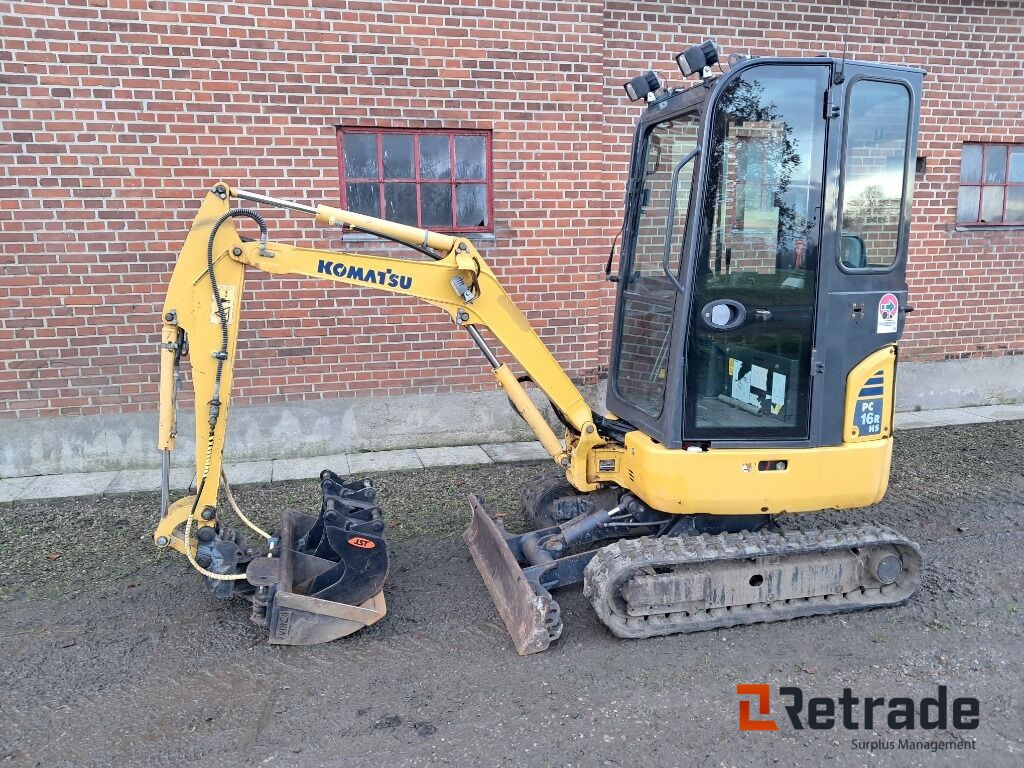 Minigraver Komatsu PC16R-3HS Lavt timetal! - Mini pelle: photos 2 Minigraver Komatsu PC16R-3HS Lavt timetal! - Mini pelle: photos 2