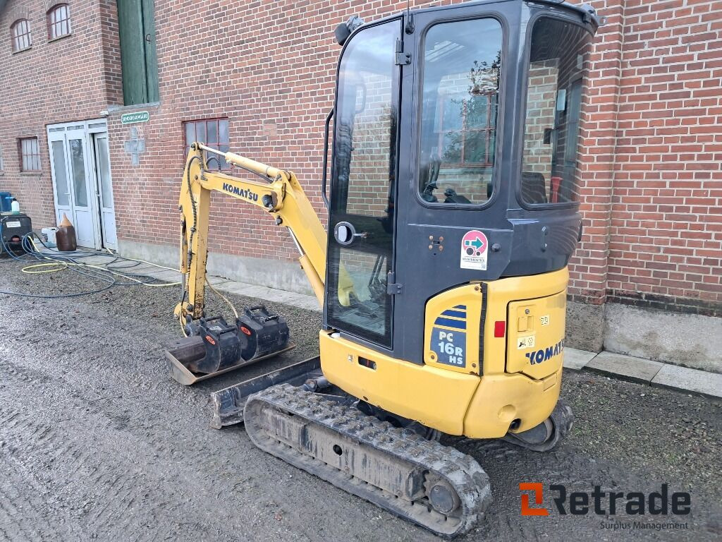 Minigraver Komatsu PC16R-3HS Lavt timetal! - Mini pelle: photos 5 Minigraver Komatsu PC16R-3HS Lavt timetal! - Mini pelle: photos 5