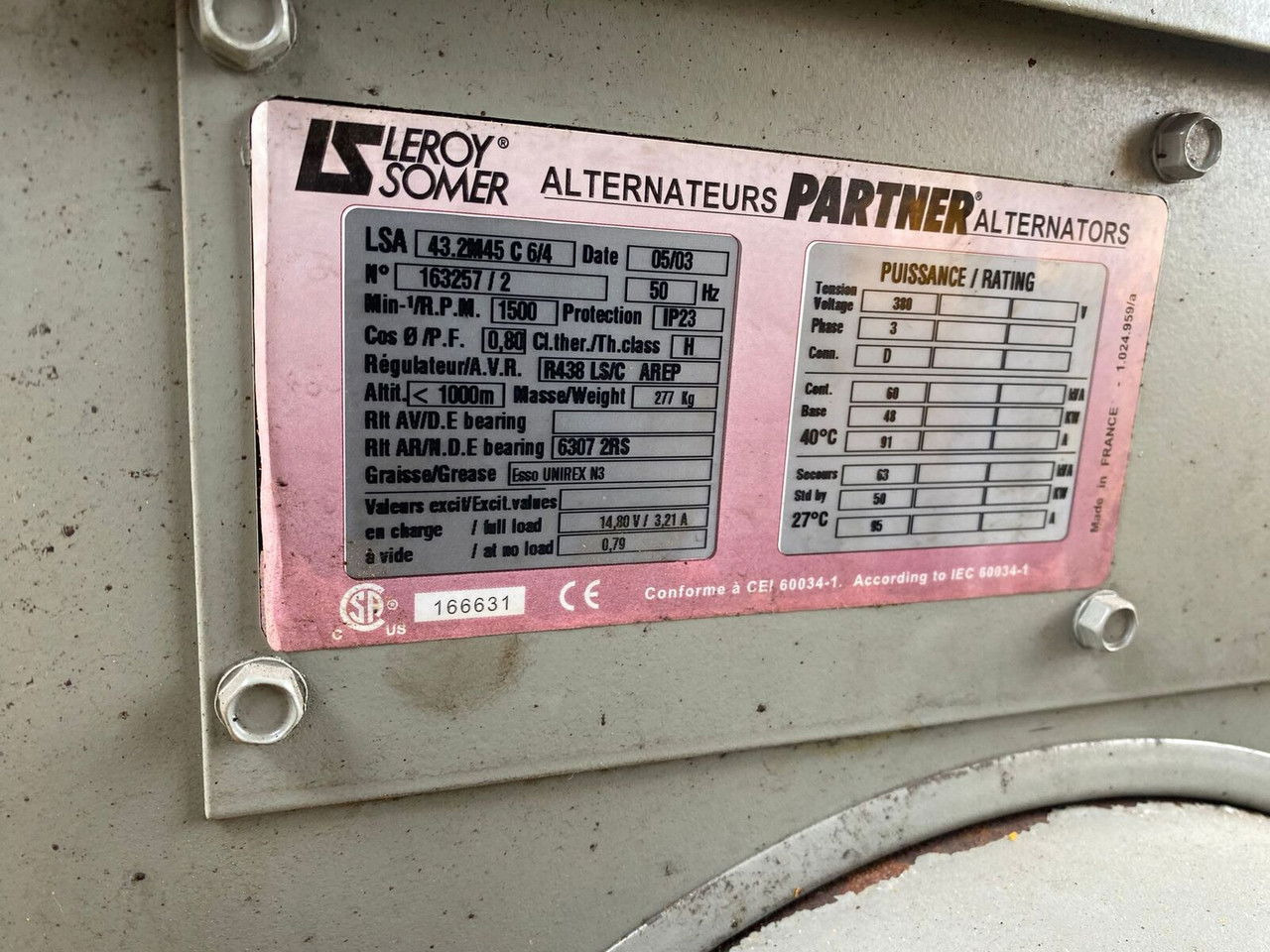 Groupe électrogène SDMO NS 60 W M, Silent generator 60kVA, 48KW NS 60 W M, Silent generator 60kVA,: photos 17