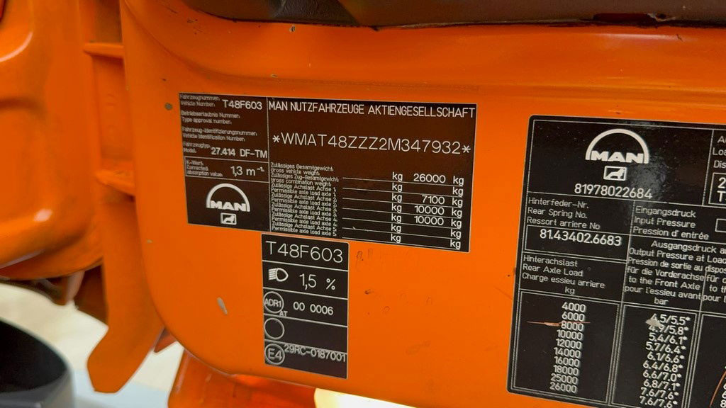 Camion malaxeur MAN 27.414 FE 410A 6x4 stetter - 7m3 - euro 3: photos 29 Camion malaxeur MAN 27.414 FE 410A 6x4 stetter - 7m3 - euro 3: photos 29