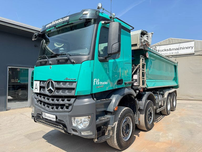 Mercedes-Benz Arocs 3248 8X4 mulda tipper - electric taurpaulin - Camion benne: photos 1 Mercedes-Benz Arocs 3248 8X4 mulda tipper - electric taurpaulin - Camion benne: photos 1