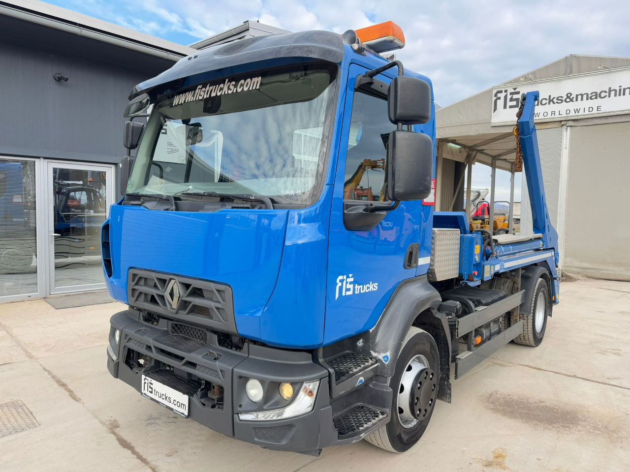 Renault 16.280 4X2 meiller absetz tipper - Camion porte-conteneur/ Caisse mobile: photos 1 Renault 16.280 4X2 meiller absetz tipper - Camion porte-conteneur/ Caisse mobile: photos 1