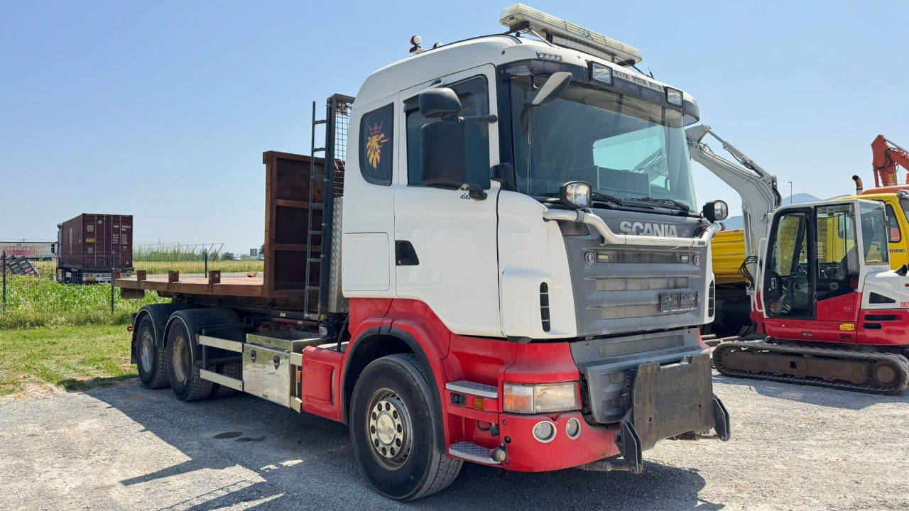 Scania R400 6x2 abroll tipper + plato - Camion porte-conteneur/ Caisse mobile: photos 3 Scania R400 6x2 abroll tipper + plato - Camion porte-conteneur/ Caisse mobile: photos 3