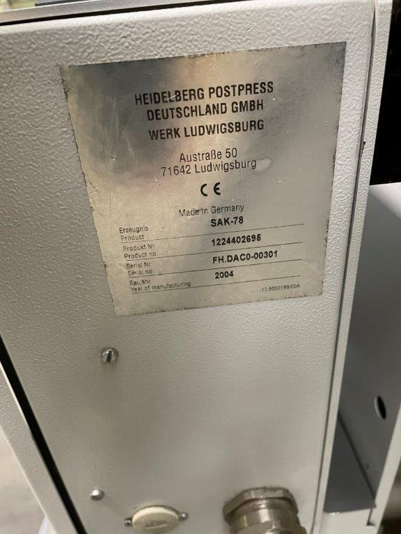 Heidelberg Steel Folder Shed Delivery SAK 78 - Plieuse de bureau: photos 4 Heidelberg Steel Folder Shed Delivery SAK 78 - Plieuse de bureau: photos 4