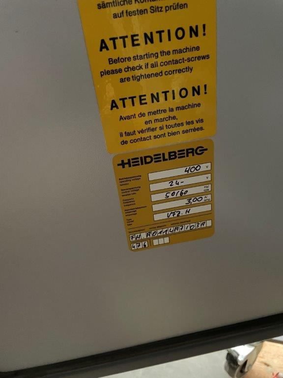 Machine d'impression Heidelberg steel VFZ-52 H four-part folding unit: photos 7