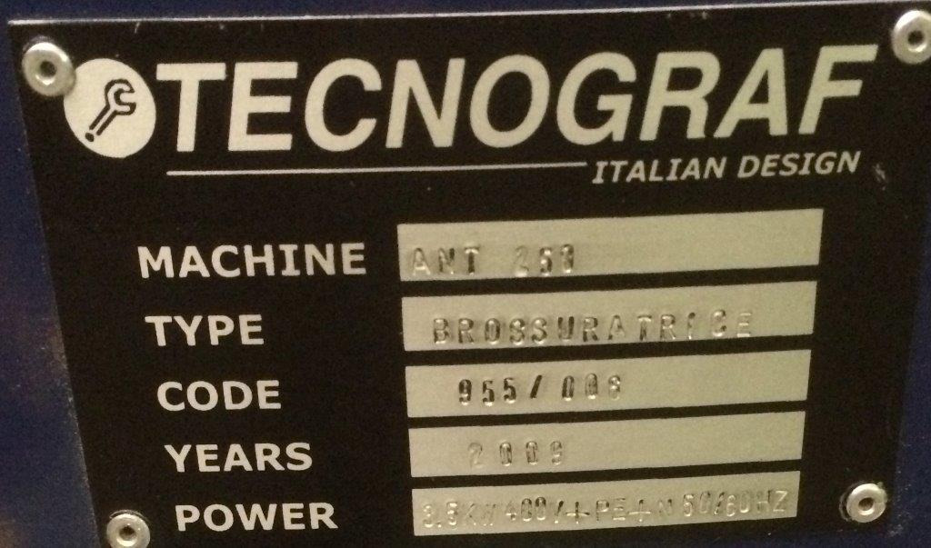 TECNOGRAF ANT 250 PUR Hot-Melt - crédit-bail TECNOGRAF ANT 250 PUR Hot-Melt: photos 19 TECNOGRAF ANT 250 PUR Hot-Melt - crédit-bail TECNOGRAF ANT 250 PUR Hot-Melt: photos 19