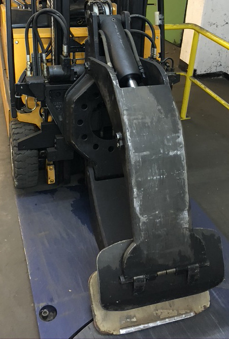 Chariot élévateur électrique Three-wheel electric front loader Jungheinrich EFG DF 15 with duplex mast and Meyer roller clamp: photos 12