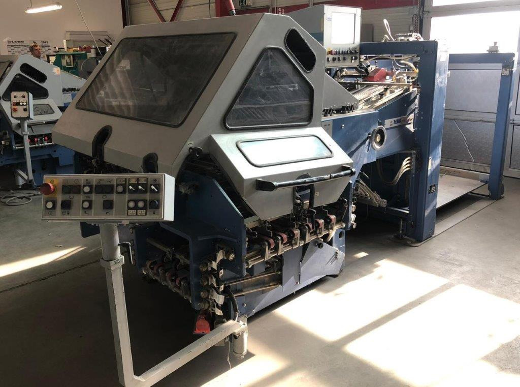 Semi-automatic adjustable combination folding machine MBO K 800.1-SKTL-4-FP from Bj. 2003 - Plieuse de bureau: photos 1 Semi-automatic adjustable combination folding machine MBO K 800.1-SKTL-4-FP from Bj. 2003 - Plieuse de bureau: photos 1