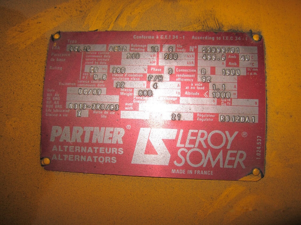 SDMO 330 kVa Cummins NT855-G6 - Groupe électrogène: photos 5 SDMO 330 kVa Cummins NT855-G6 - Groupe électrogène: photos 5