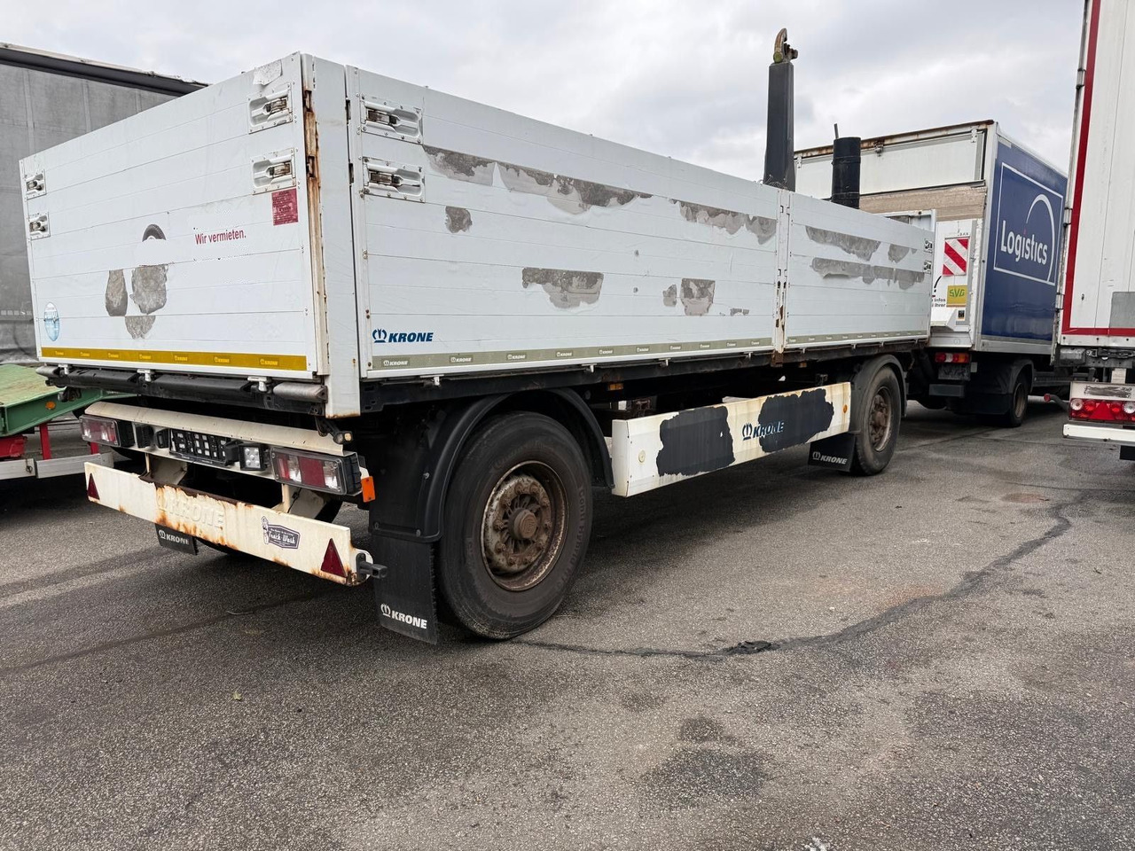 Krone AZ Baustoffe Alu BPW HU möglich - Remorque plateau: photos 2 Krone AZ Baustoffe Alu BPW HU möglich - Remorque plateau: photos 2