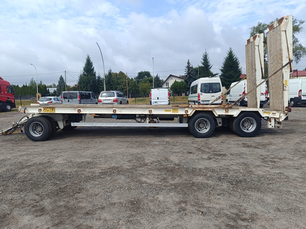 ACTM 3 osie 8m x 2,55 m lad 25 T - Remorque porte-engin surbaissée: photos 4 ACTM 3 osie 8m x 2,55 m lad 25 T - Remorque porte-engin surbaissée: photos 4