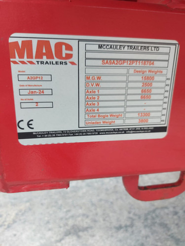 Remorque benne McCauley Dump Trailer: photos 11