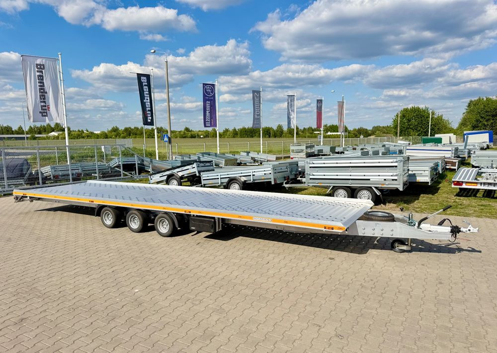 GROMEX laweta aluminiowa | 850x210cm | DMC 3500kg | platforma na 2 auta | 3 osie AL-KO | OŚWIETLENIE LED - Remorque porte-voitures: photos 1 GROMEX laweta aluminiowa | 850x210cm | DMC 3500kg | platforma na 2 auta | 3 osie AL-KO | OŚWIETLENIE LED - Remorque porte-voitures: photos 1