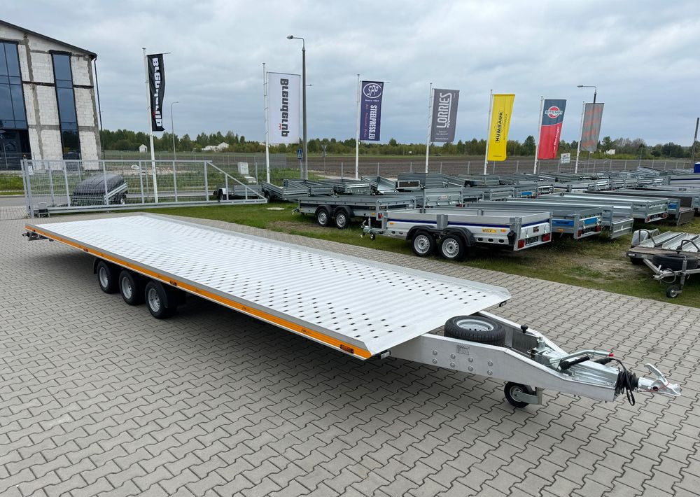 GROMEX laweta aluminiowa | 850x210cm | DMC 3500kg | platforma na 2 auta | 3 osie AL-KO | OŚWIETLENIE LED - Remorque porte-voitures: photos 4 GROMEX laweta aluminiowa | 850x210cm | DMC 3500kg | platforma na 2 auta | 3 osie AL-KO | OŚWIETLENIE LED - Remorque porte-voitures: photos 4