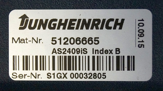 Jungheinrich 51206665 | Rij/hef regeling Drive/lift controller AS2409 i S Index - Bloc de gestion pour Matériel de manutention: photos 2 Jungheinrich 51206665 | Rij/hef regeling Drive/lift controller AS2409 i S Index - Bloc de gestion pour Matériel de manutention: photos 2