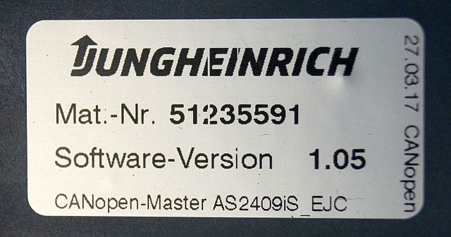 Jungheinrich 51206665 | Rij/hef regeling Drive/lift controller AS2409 i S Index - Bloc de gestion pour Matériel de manutention: photos 3 Jungheinrich 51206665 | Rij/hef regeling Drive/lift controller AS2409 i S Index - Bloc de gestion pour Matériel de manutention: photos 3