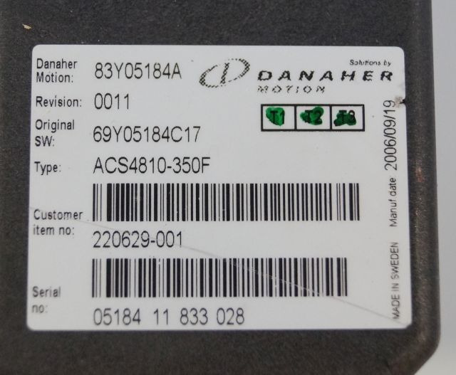 Toyota/BT 220629-001 | Danaher motion AC Superdrive motor controller 83Y05184A A - Bloc de gestion pour Matériel de manutention: photos 2 Toyota/BT 220629-001 | Danaher motion AC Superdrive motor controller 83Y05184A A - Bloc de gestion pour Matériel de manutention: photos 2