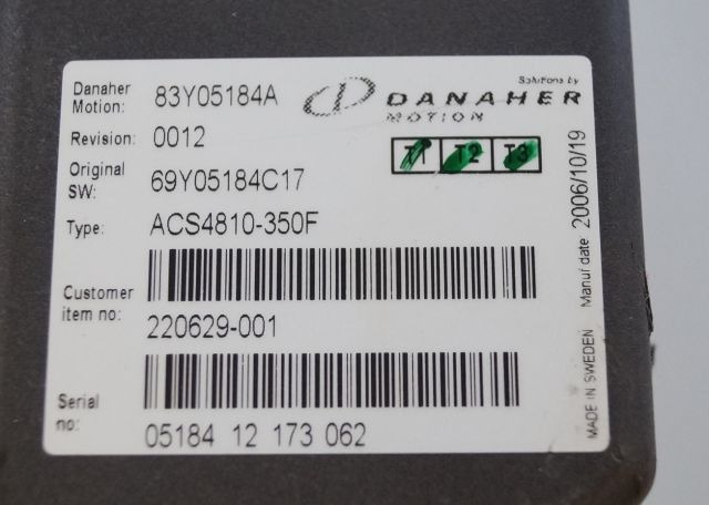Toyota/BT 220629-001 | Danaher motion AC Superdrive motor controller 83Y05184A A - Bloc de gestion pour Matériel de manutention: photos 2 Toyota/BT 220629-001 | Danaher motion AC Superdrive motor controller 83Y05184A A - Bloc de gestion pour Matériel de manutention: photos 2