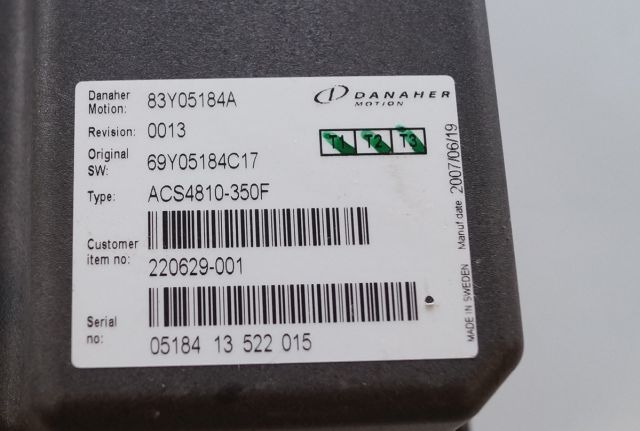 Toyota/BT 220629-001 | Danaher motion AC Superdrive motor controller 83Y05184A A - Bloc de gestion pour Matériel de manutention: photos 2 Toyota/BT 220629-001 | Danaher motion AC Superdrive motor controller 83Y05184A A - Bloc de gestion pour Matériel de manutention: photos 2