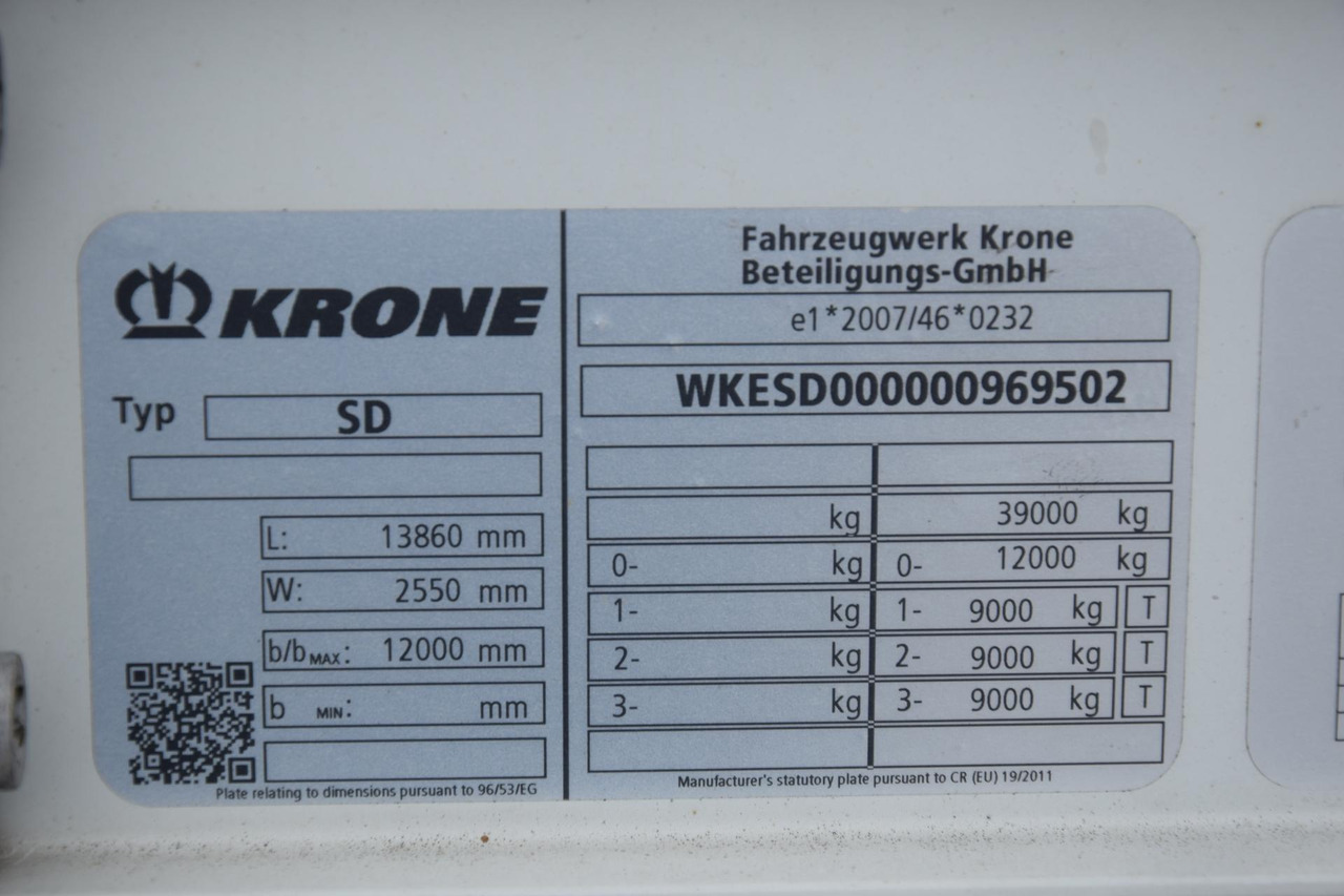 Semi-remorque rideaux coulissants Krone SDP Profi Liner Varios: photos 13