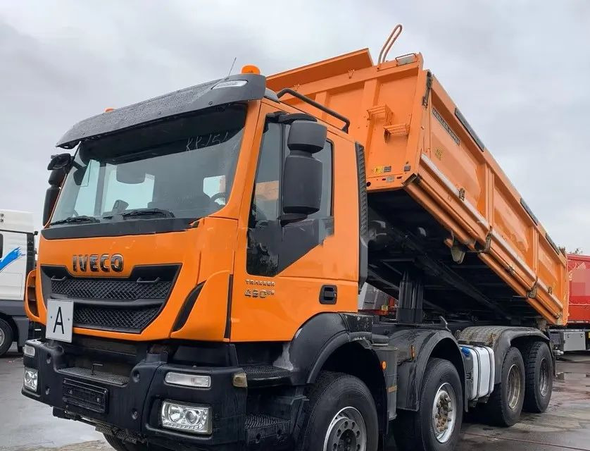 Iveco Trakker 450 E6 / BB/ 8x4 / Wywrotka Meiller 3-stronna / Bordmatik / Automat / Retarder - Camion benne: photos 1 Iveco Trakker 450 E6 / BB/ 8x4 / Wywrotka Meiller 3-stronna / Bordmatik / Automat / Retarder - Camion benne: photos 1