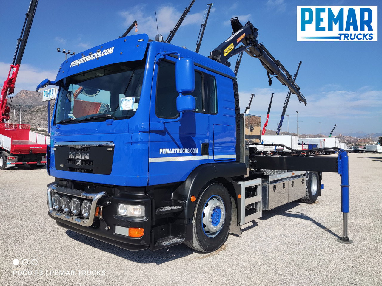 MAN TGM 18.290 GRUA MULTILIFT - Camion ampliroll, Camion grue: photos 1 MAN TGM 18.290 GRUA MULTILIFT - Camion ampliroll, Camion grue: photos 1