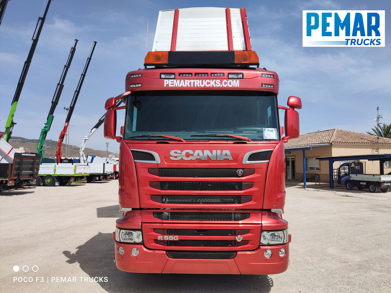 Camion benne SCANIA R 580 6X2 BASCULANTE RETARDER EURO 6: photos 15